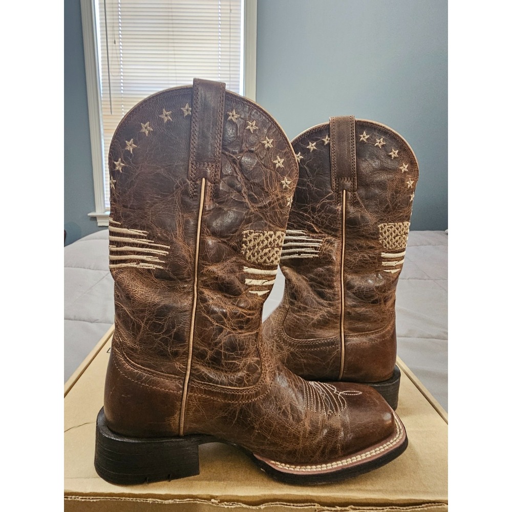 ARIAT® (Women's 6 B) Circuit™ Patriot Western Boot in Weathered Tan - $220 - Picture 9 of 12